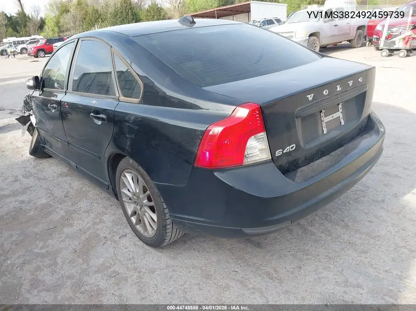 2009 Volvo S40 2.4I VIN: YV1MS382492459739 Lot: 44748558