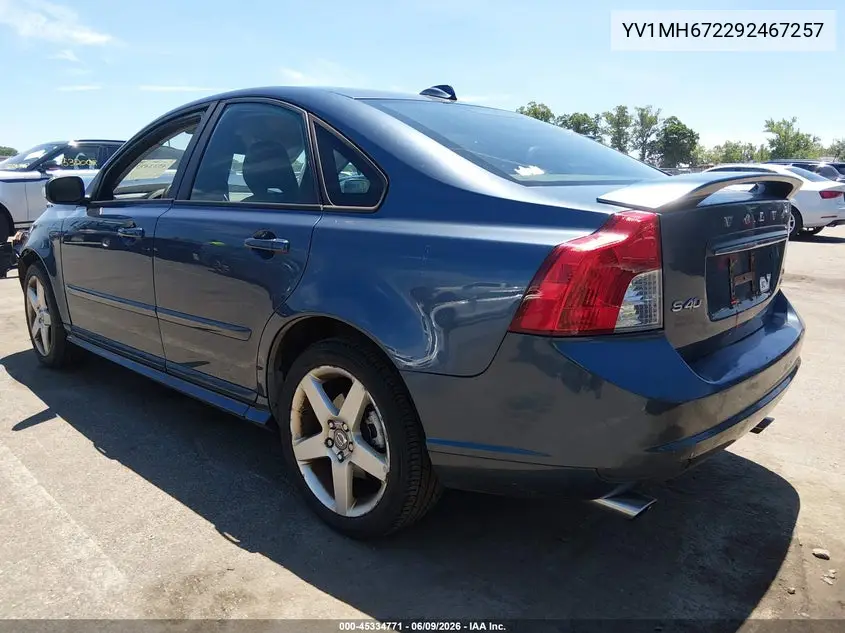2009 Volvo S40 T5 R-Design VIN: YV1MH672292467257 Lot: 45334771