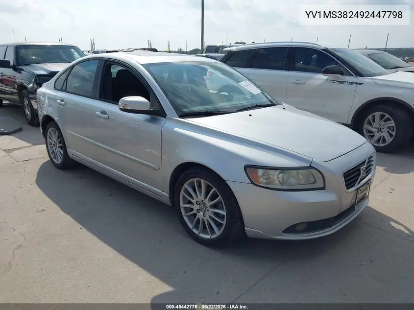 2009 Volvo S40 2.4I VIN: YV1MS382492447798 Lot: 45442776