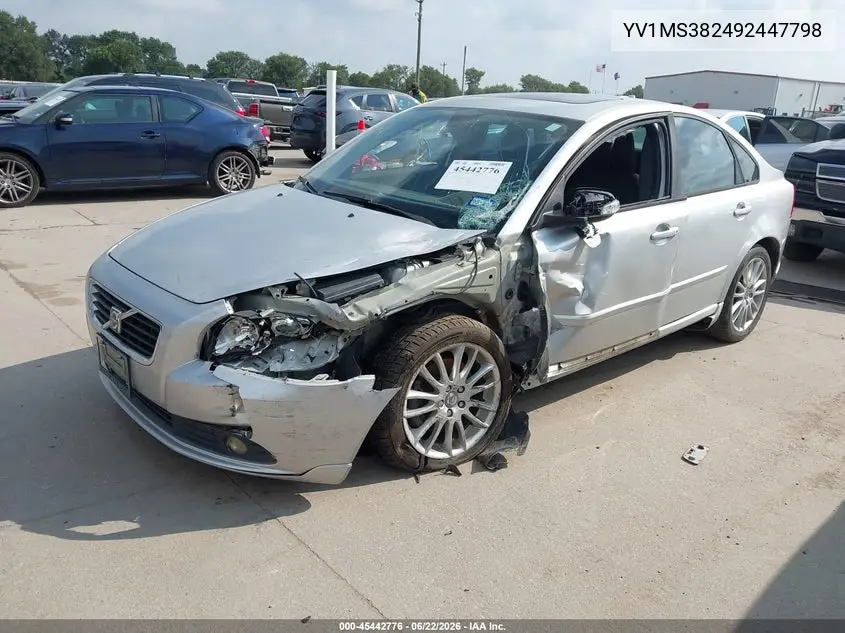 2009 Volvo S40 2.4I VIN: YV1MS382492447798 Lot: 45442776