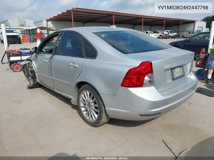 2009 Volvo S40 2.4I VIN: YV1MS382492447798 Lot: 45442776