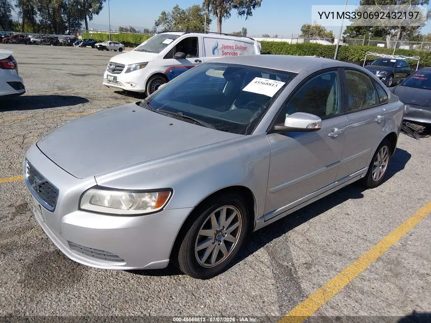 2009 Volvo S40 2.4I VIN: YV1MS390692432197 Lot: 45568813