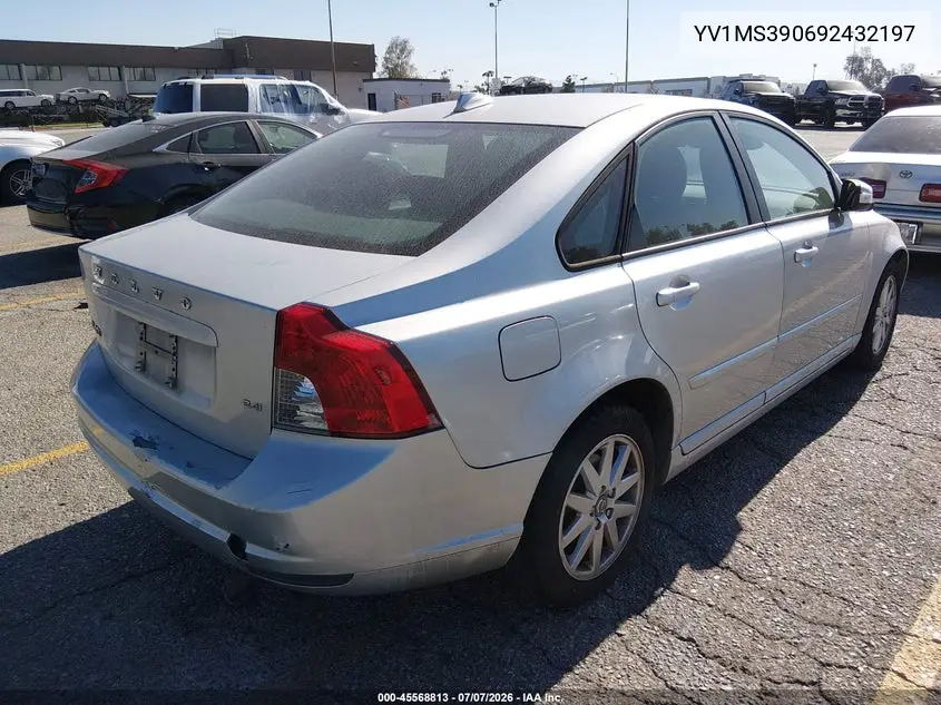 2009 Volvo S40 2.4I VIN: YV1MS390692432197 Lot: 45568813