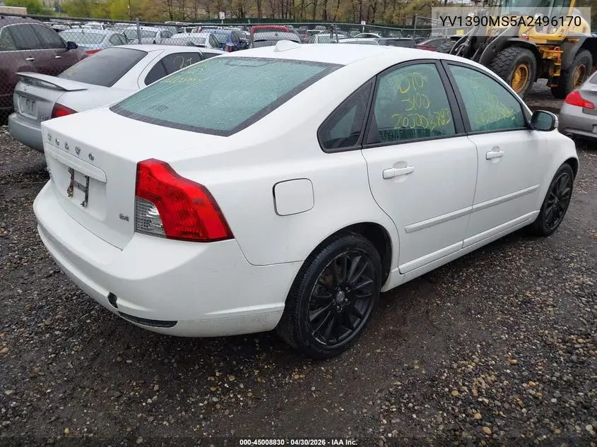 2010 Volvo S40 2.4I VIN: YV1390MS5A2496170 Lot: 45008830