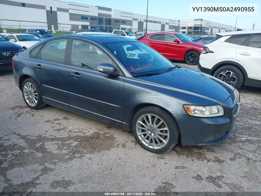 2010 Volvo S40 2.4I VIN: YV1390MS0A2490955 Lot: 45061169