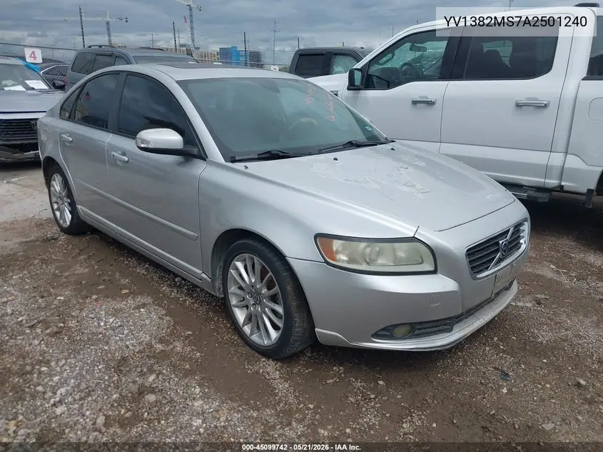 2010 Volvo S40 2.4I VIN: YV1382MS7A2501240 Lot: 45099742