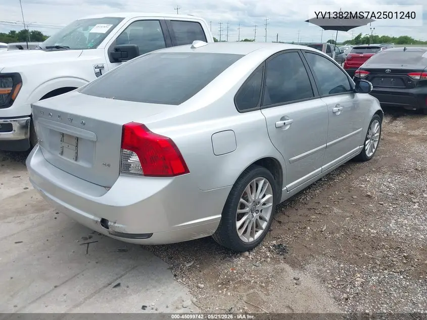 2010 Volvo S40 2.4I VIN: YV1382MS7A2501240 Lot: 45099742
