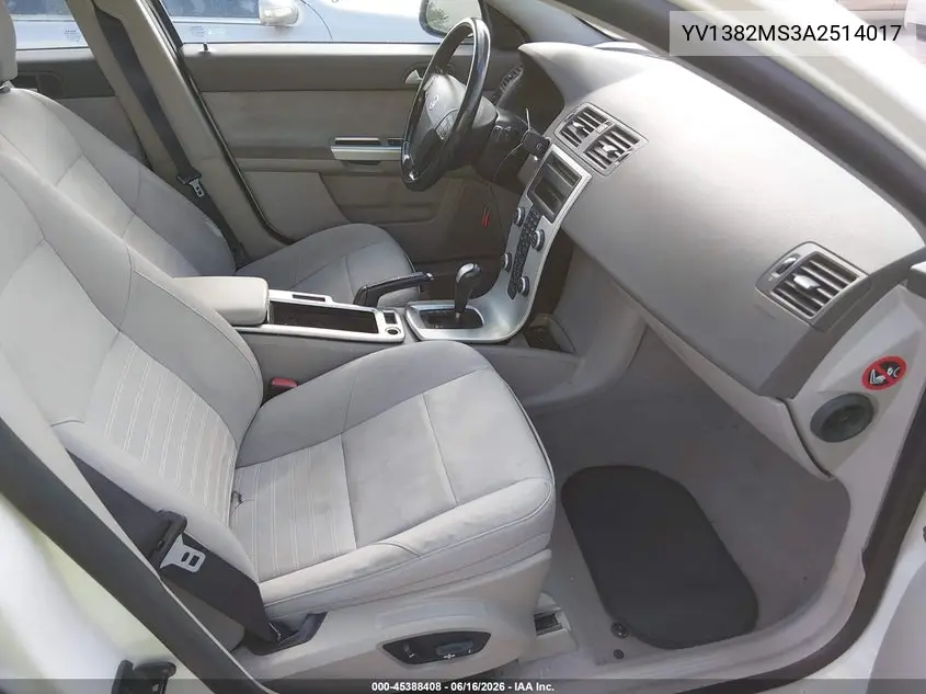 2010 Volvo S40 2.4I VIN: YV1382MS3A2514017 Lot: 45388408