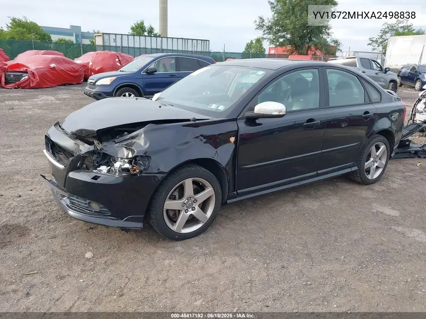 2010 Volvo S40 T5 R-Design VIN: YV1672MHXA2498838 Lot: 45417192