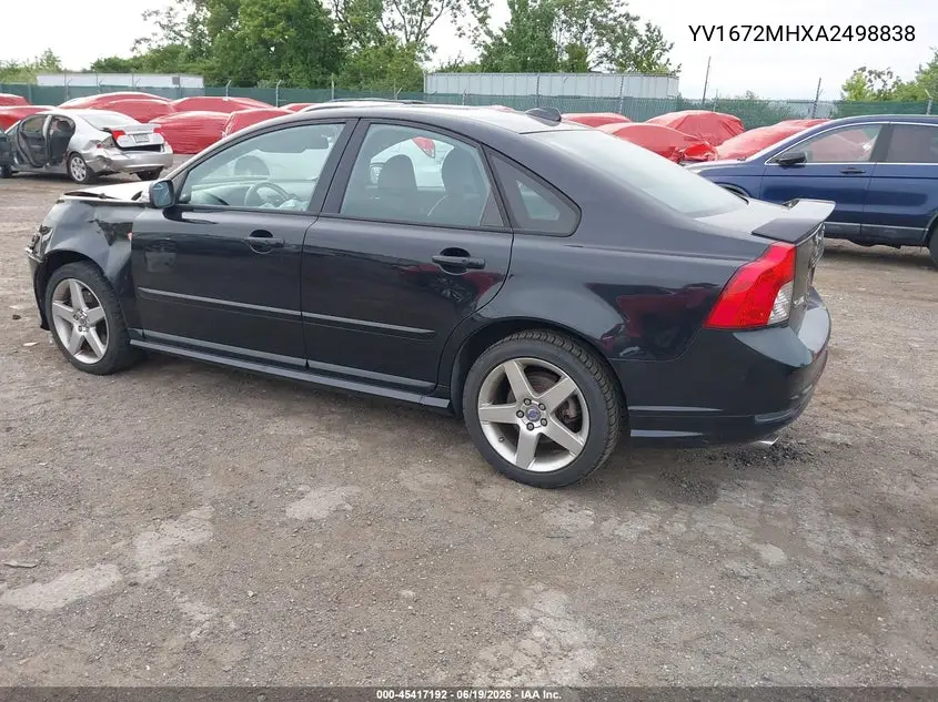 2010 Volvo S40 T5 R-Design VIN: YV1672MHXA2498838 Lot: 45417192