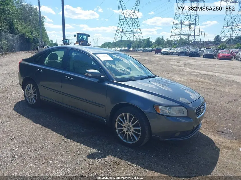 2010 Volvo S40 2.4I VIN: YV1382MS5A2501852 Lot: 45446395