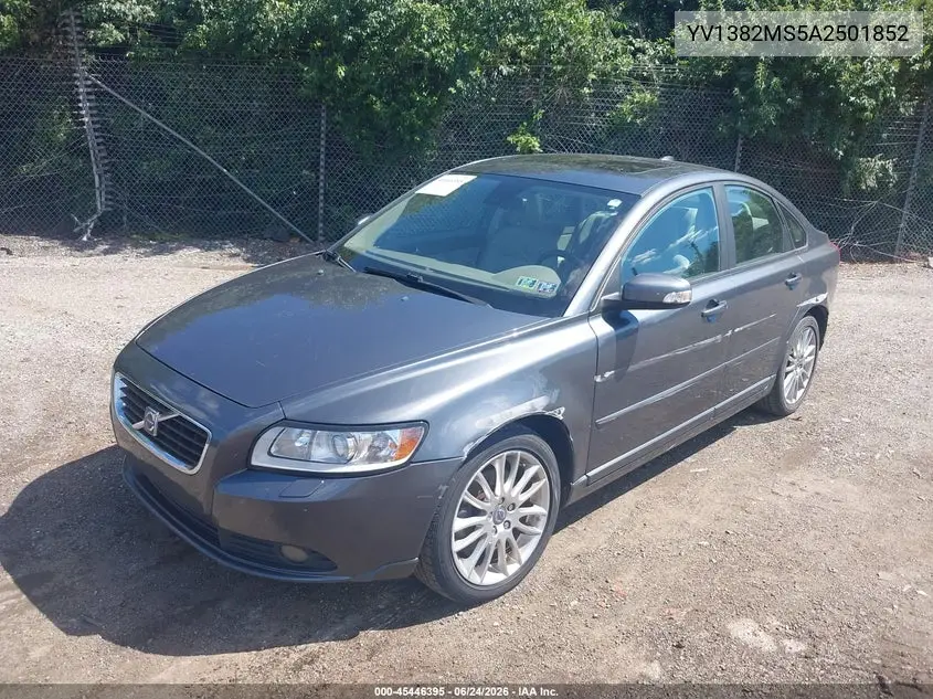 2010 Volvo S40 2.4I VIN: YV1382MS5A2501852 Lot: 45446395