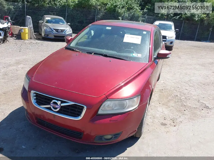 2011 Volvo S40 T5 VIN: YV1672MS0B2550300 Lot: 45300500