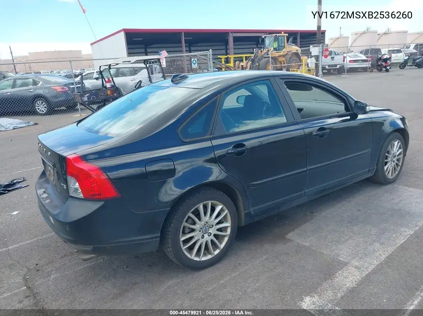 2011 Volvo S40 R-Design/T5 (Retail Only) VIN: YV1672MSXB2536260 Lot: 45479921