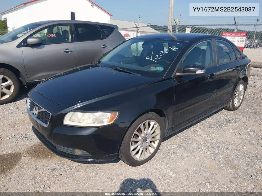 2011 Volvo S40 R-Design/T5 (Retail Only) VIN: YV1672MS2B2543087 Lot: 45522985