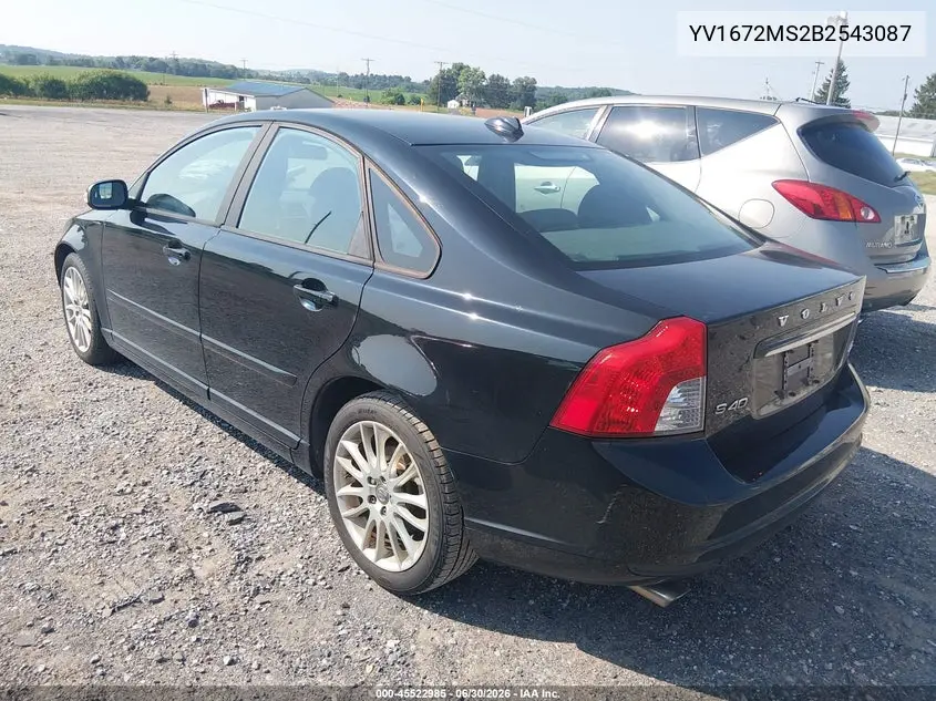 2011 Volvo S40 R-Design/T5 (Retail Only) VIN: YV1672MS2B2543087 Lot: 45522985