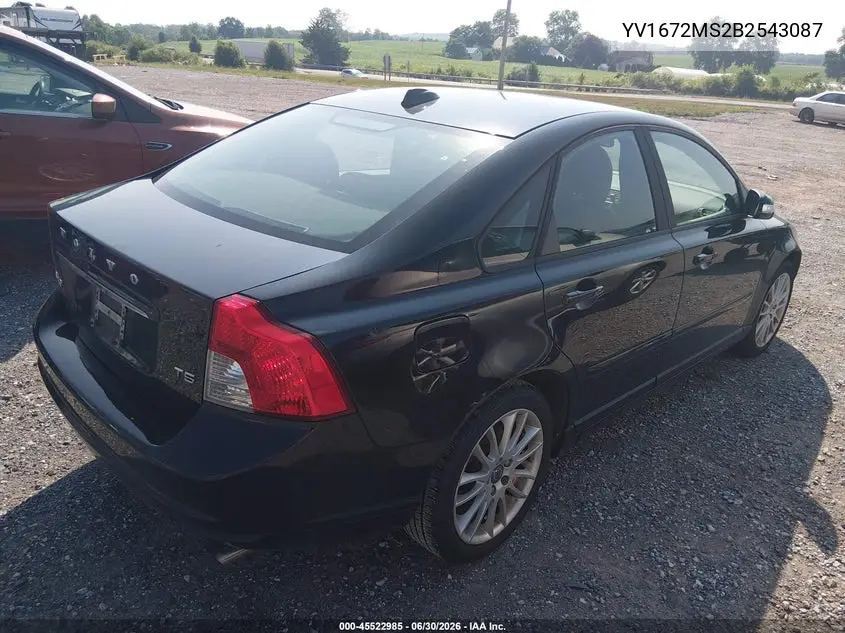 2011 Volvo S40 R-Design/T5 (Retail Only) VIN: YV1672MS2B2543087 Lot: 45522985