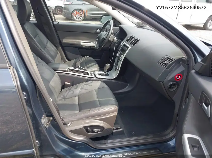2011 Volvo S40 T5 (Retail Only) VIN: YV1672MS5B2540572 Lot: 45541166