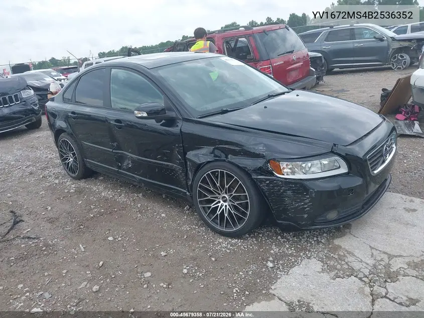 2011 Volvo S40 R-Design/T5 (Retail Only) VIN: YV1672MS4B2536352 Lot: 45679358