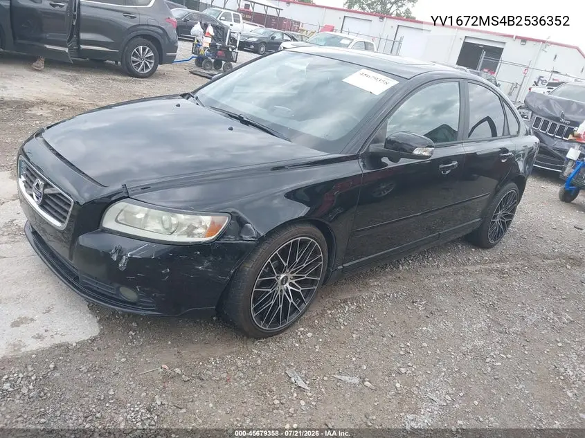2011 Volvo S40 R-Design/T5 (Retail Only) VIN: YV1672MS4B2536352 Lot: 45679358