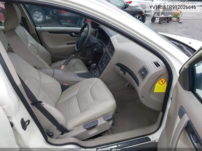 2001 Volvo S60 2.4 VIN: YV1RS61R912026646 Lot: 45603356