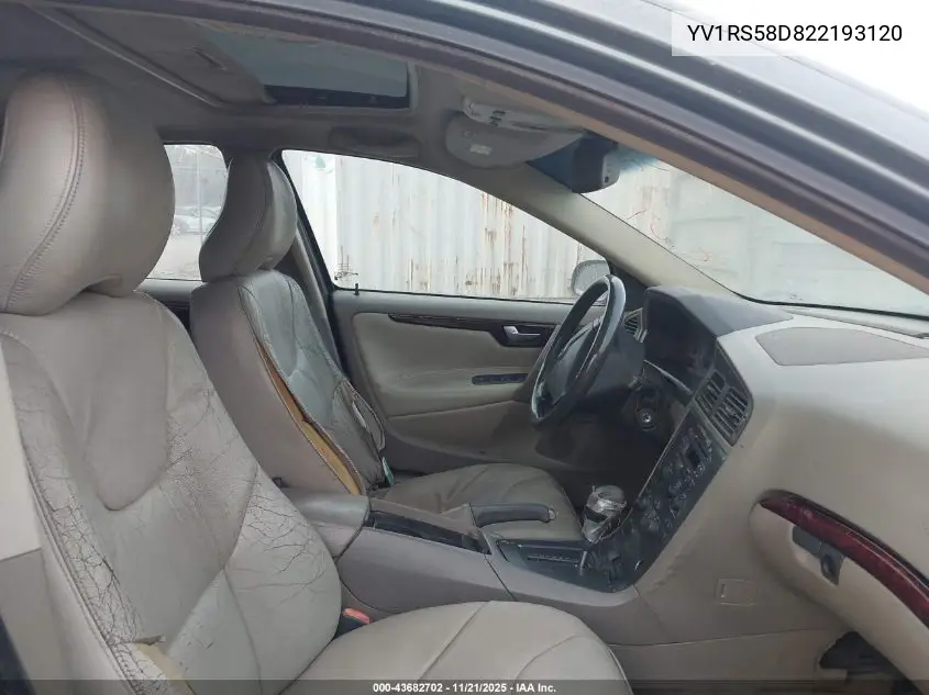 YV1RS58D822193120 2002 Volvo S60 2.4T