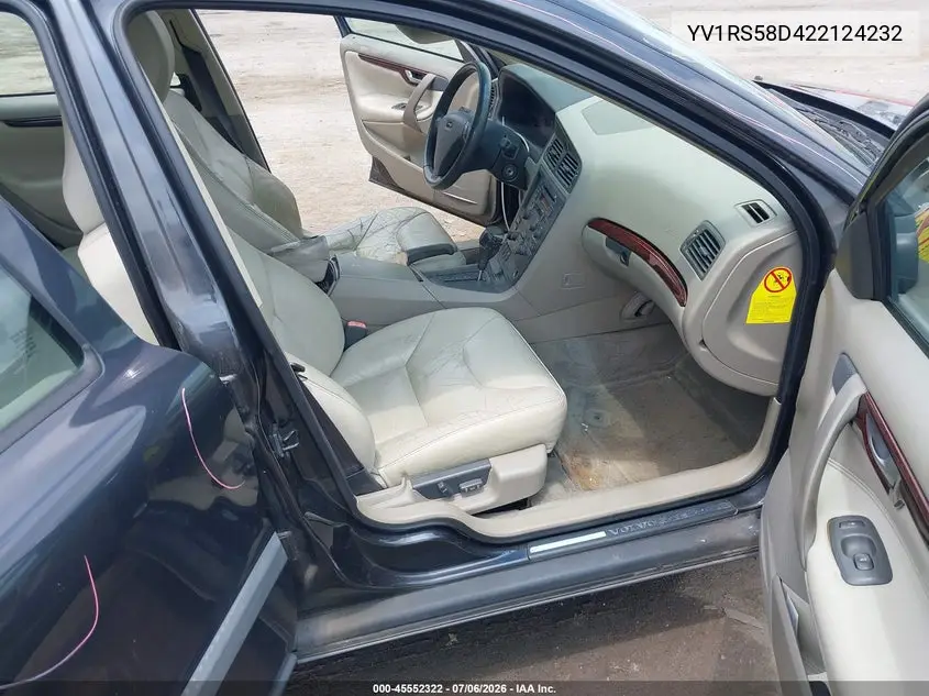 2002 Volvo S60 2.4T VIN: YV1RS58D422124232 Lot: 45552322