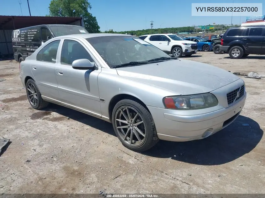 2003 Volvo S60 2.4T VIN: YV1RS58DX32257000 Lot: 45052259