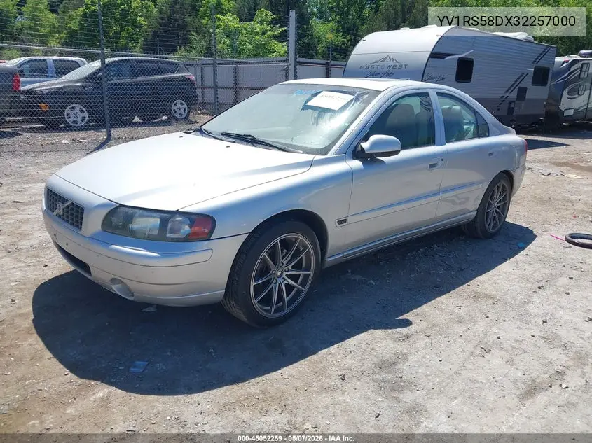 2003 Volvo S60 2.4T VIN: YV1RS58DX32257000 Lot: 45052259