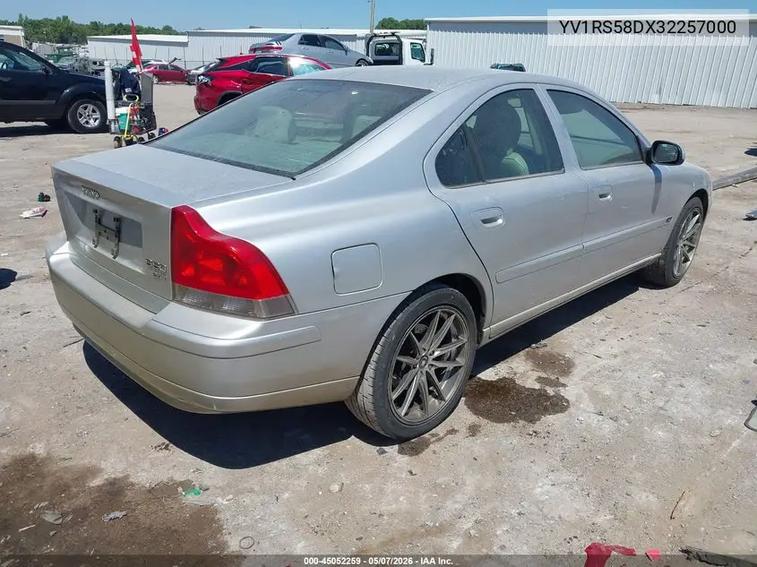 2003 Volvo S60 2.4T VIN: YV1RS58DX32257000 Lot: 45052259