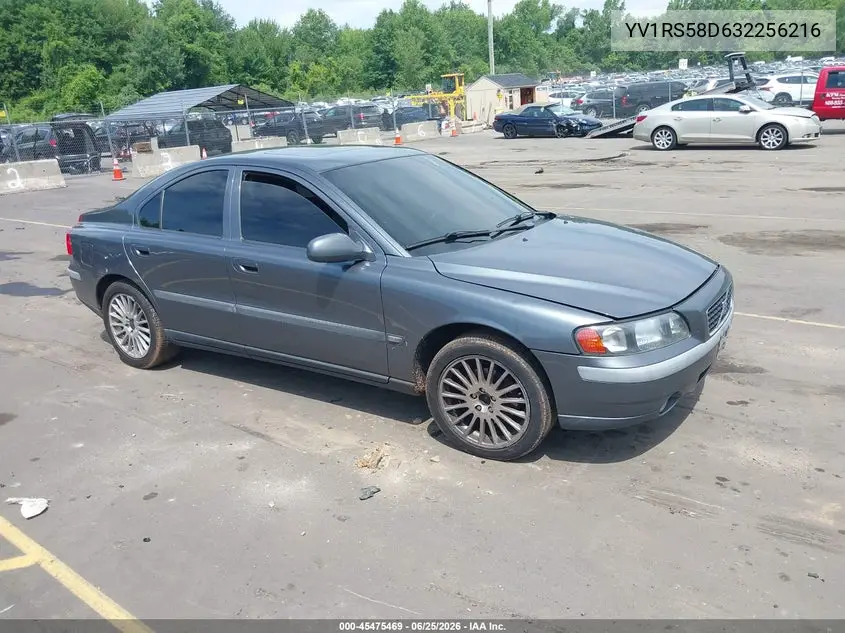 2003 Volvo S60 2.4T VIN: YV1RS58D632256216 Lot: 45475469