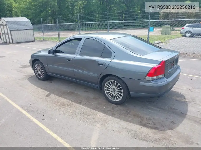 2003 Volvo S60 2.4T VIN: YV1RS58D632256216 Lot: 45475469
