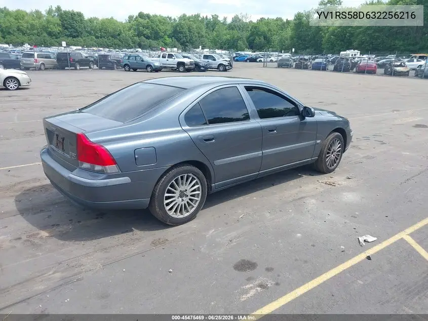 2003 Volvo S60 2.4T VIN: YV1RS58D632256216 Lot: 45475469