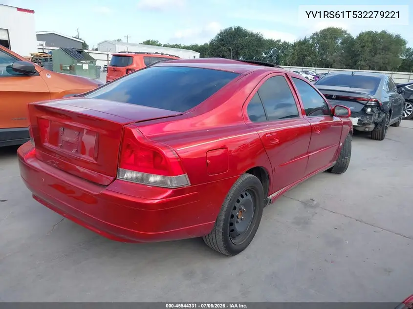 2003 Volvo S60 2.4 VIN: YV1RS61T532279221 Lot: 45544331