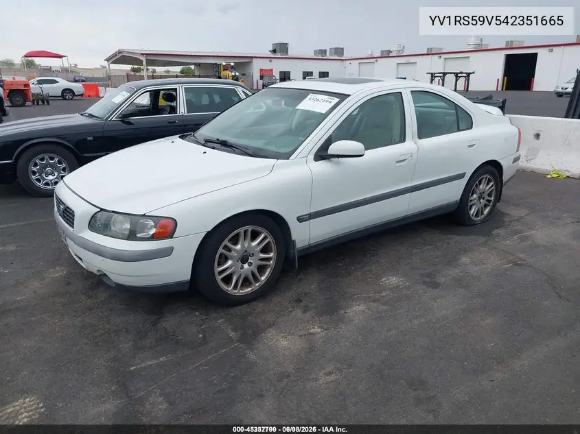 YV1RS59V542351665 2004 Volvo S60 2.5T