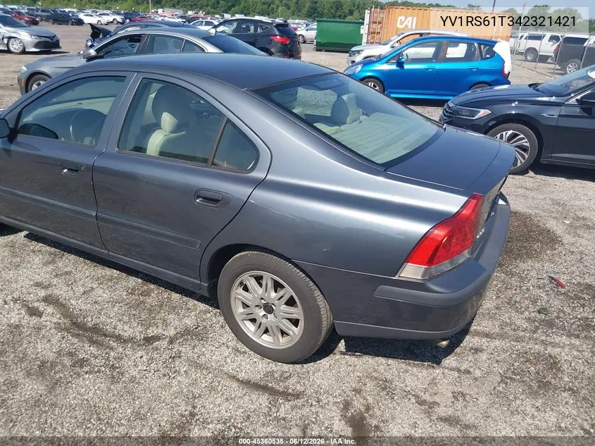 2004 Volvo S60 2.4 VIN: YV1RS61T342321421 Lot: 45360535
