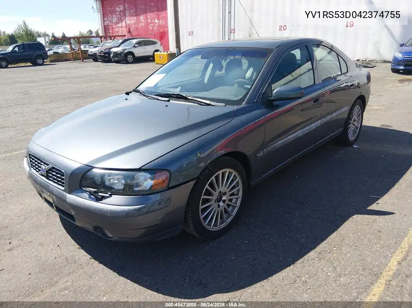 2004 Volvo S60 T5 VIN: YV1RS53D042374755 Lot: 45473800