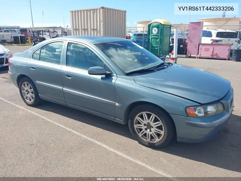 2004 Volvo S60 2.4 VIN: YV1RS61T442333206 Lot: 45478933