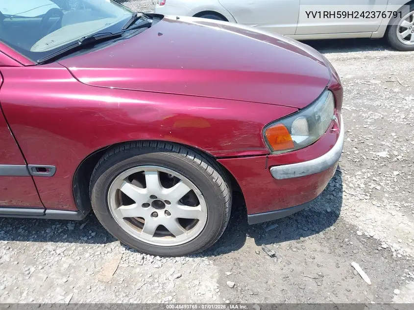 2004 Volvo S60 2.5T Awd VIN: YV1RH59H242376791 Lot: 45493765
