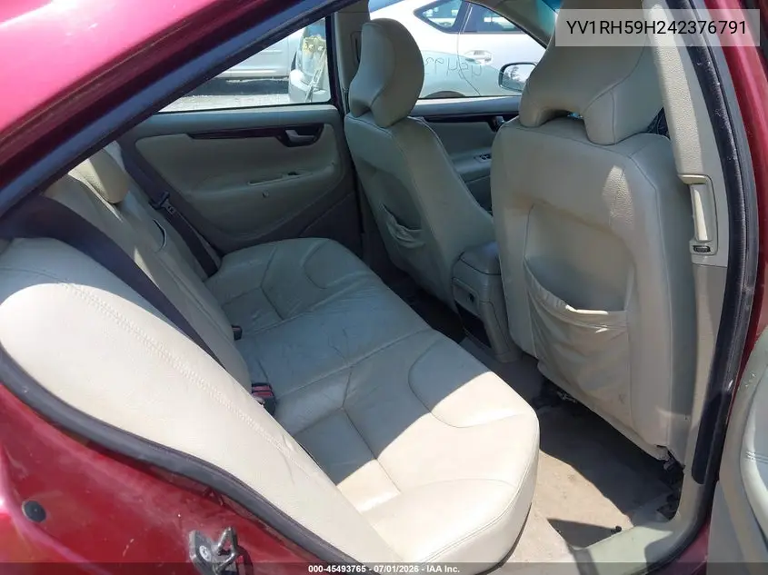 2004 Volvo S60 2.5T Awd VIN: YV1RH59H242376791 Lot: 45493765