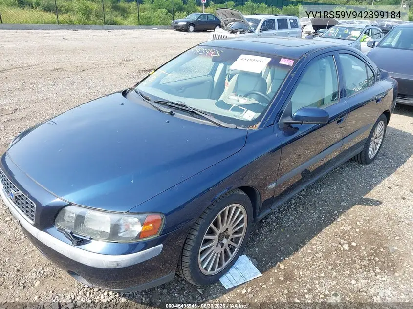 2004 Volvo S60 2.5T VIN: YV1RS59V942399184 Lot: 45495945