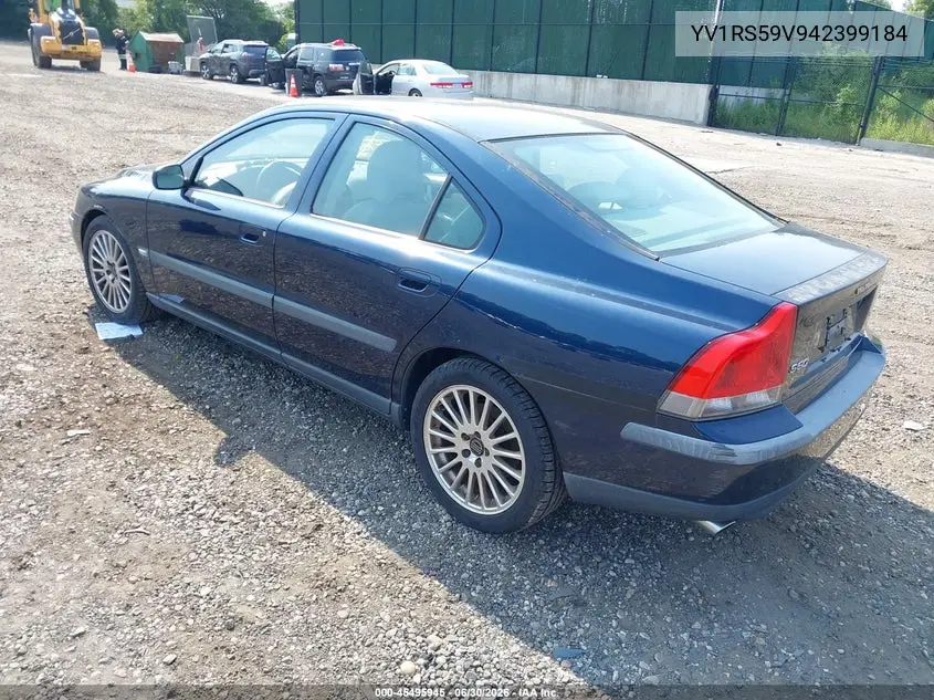 2004 Volvo S60 2.5T VIN: YV1RS59V942399184 Lot: 45495945