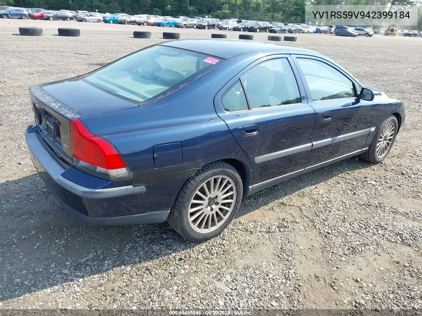 2004 Volvo S60 2.5T VIN: YV1RS59V942399184 Lot: 45495945