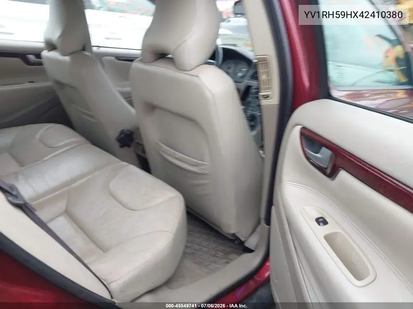 2004 Volvo S60 2.5T Awd VIN: YV1RH59HX42410380 Lot: 45549741