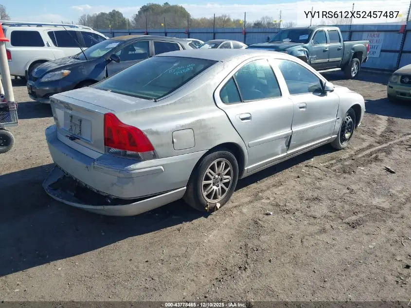 YV1RS612X52457487 2005 Volvo S60 2.4