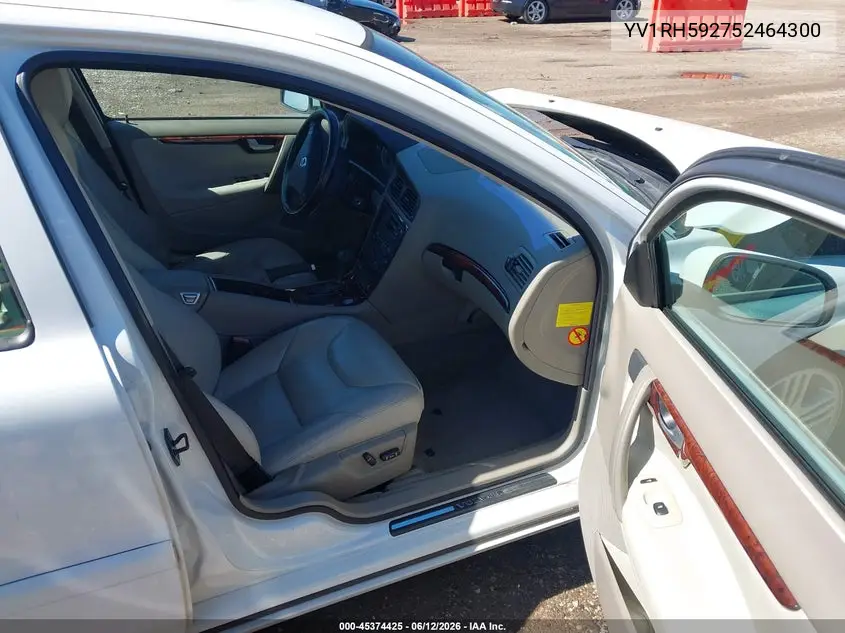 2005 Volvo S60 2.5T Awd VIN: YV1RH592752464300 Lot: 45374425