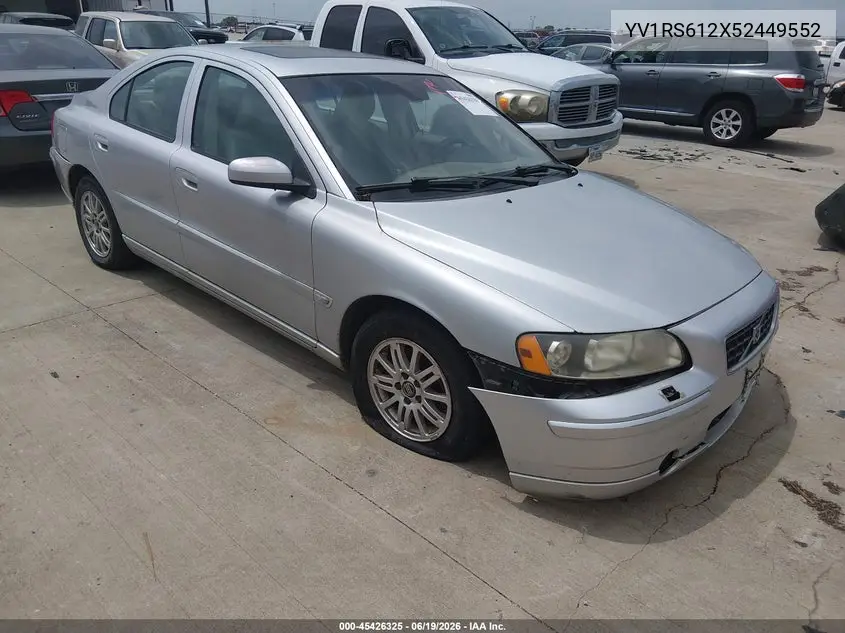 2005 Volvo S60 2.4/2.4 A Sr VIN: YV1RS612X52449552 Lot: 45426325