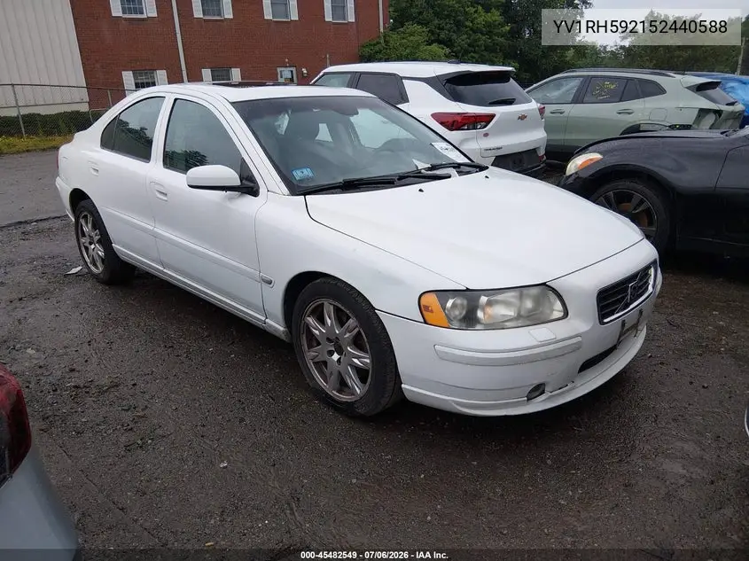2005 Volvo S60 2.5T A Awd/2.5T A Awd Sr VIN: YV1RH592152440588 Lot: 45482549