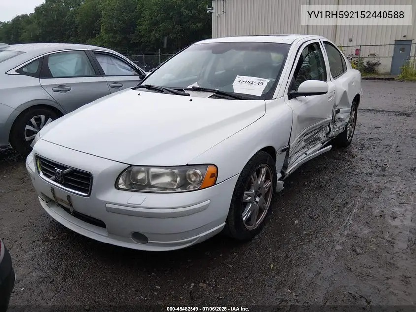 2005 Volvo S60 2.5T A Awd/2.5T A Awd Sr VIN: YV1RH592152440588 Lot: 45482549