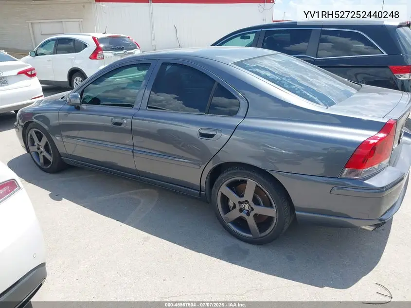 2005 Volvo S60 R VIN: YV1RH527252440248 Lot: 45567504